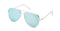 Quay Australia High Key Silver Blue Sunglasses Mirror QUAY x DESI PERKINS