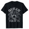 Queen Tour 75 Crest Unisex T-Shirt Black Wash