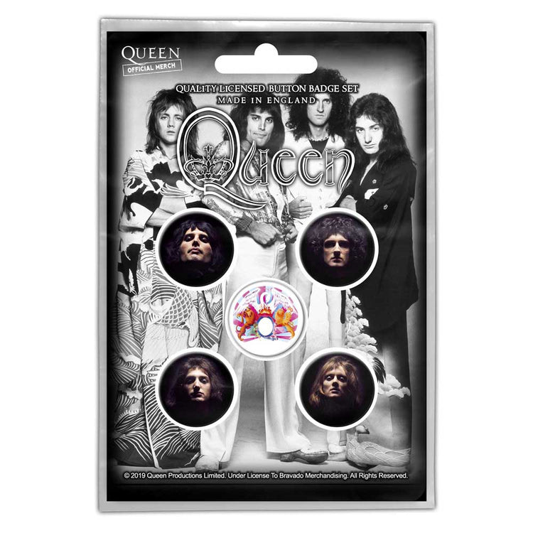 Queen Button Badge Faces