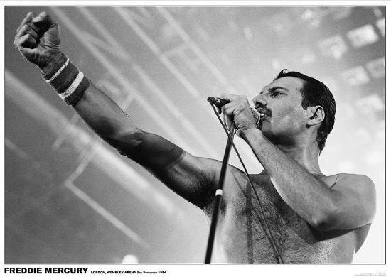 Queen Freddie Mercury London Wembley poster
