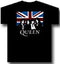 Queen Union Jack Unisex Tee Black Famousrockshop