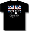 Queen Union Jack Unisex Tee Black Famousrockshop