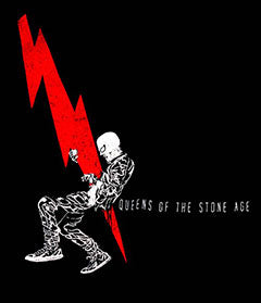 Queens Of The Stone Age Man Lightning Bolt Unisex Tee T-Shirt Famous Rock Shop.