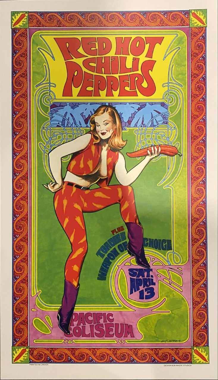 RHCP Bob Masse TOUR POSTER – Famous Rock Shop
