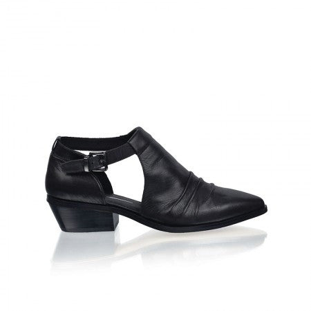 RMK Regent Black Nappa Leather Ankle Boots