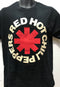 Red Hot Chili Peppers Logo Black T-Shirt Famous Rock Shop Newcastle 2300 NSW Australia 