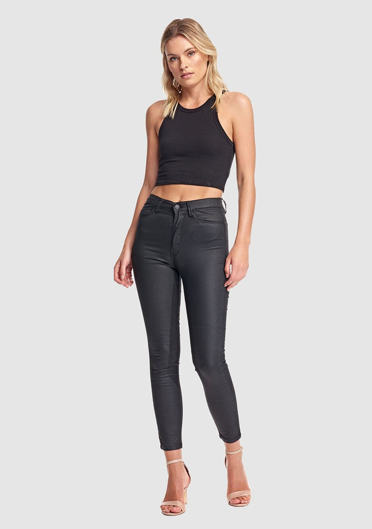 Res Denim Hi-Rise Seal Skinny Jeans Harrys Black Seal Hi