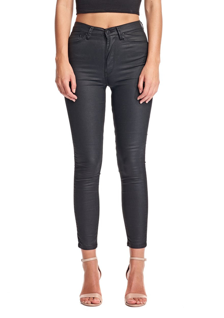 Res Denim Hi-Rise Seal Skinny Jeans Harrys Black Seal Hi