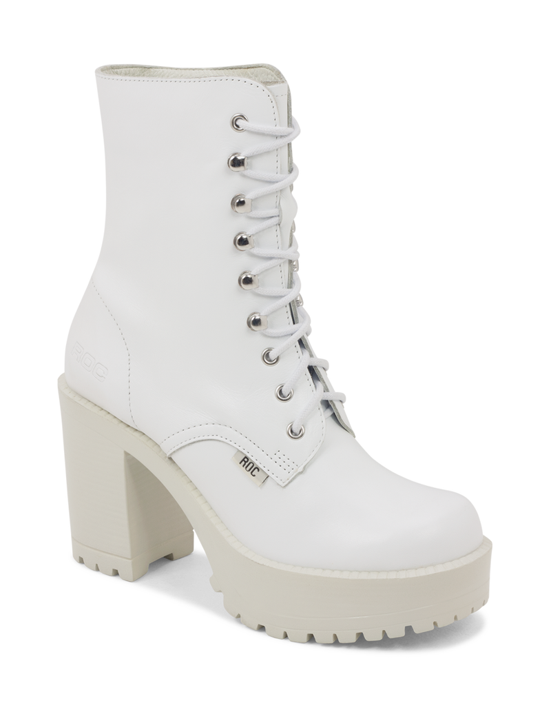Roc Boots - Lush White Leather Boots