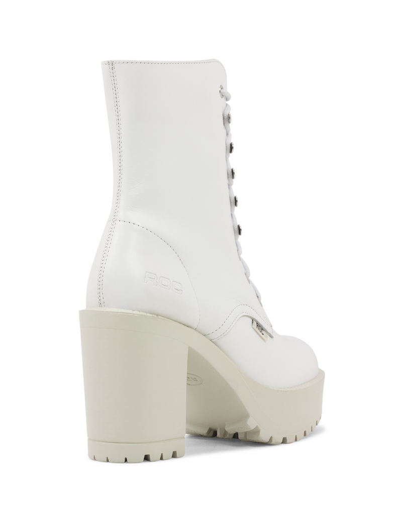 Roc Boots - Lush White Leather Boots