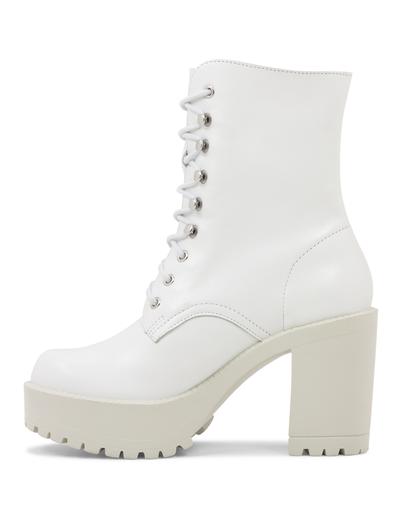 Roc Boots - Lush White Leather Boots