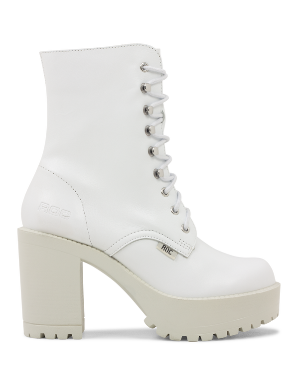 Roc Boots - Lush White Leather Boots