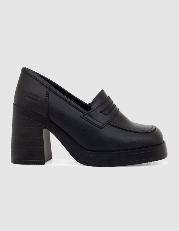 Roc Intro Black Loafer Heel