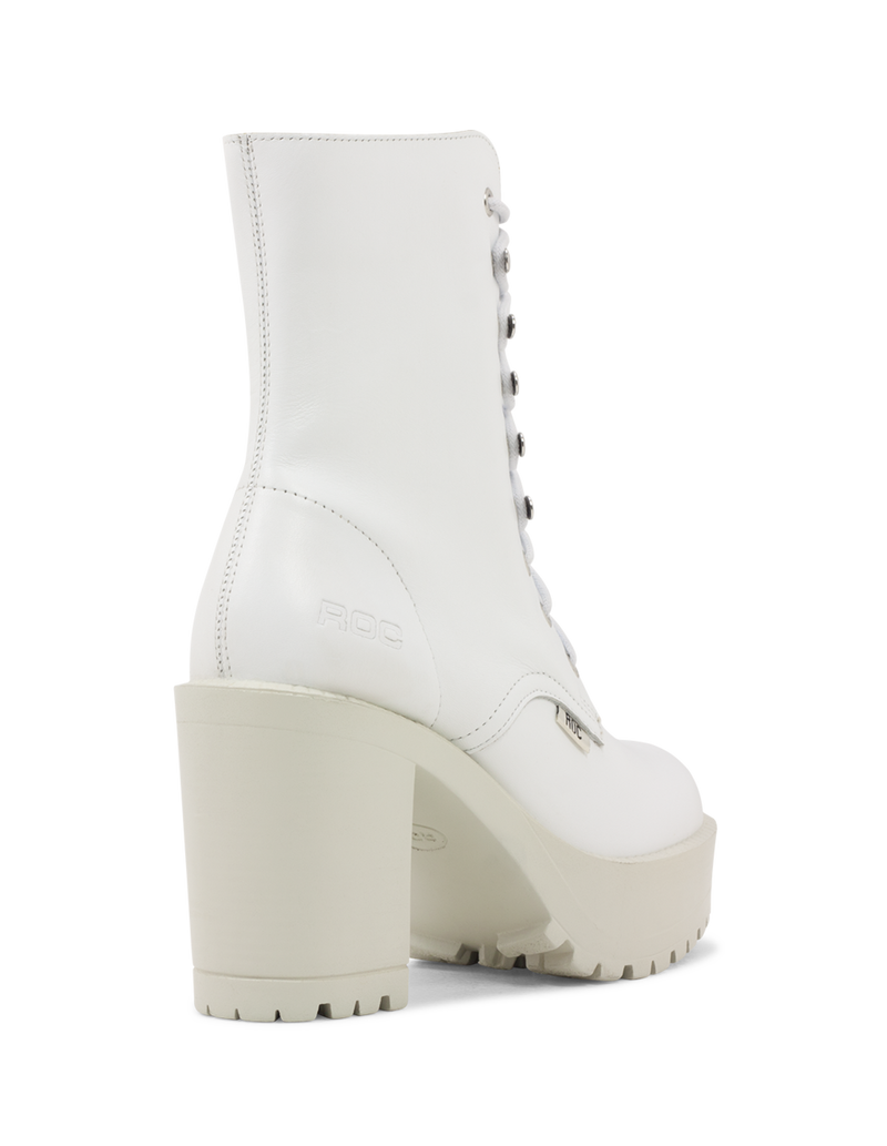 Roc Lush White Leather Boots