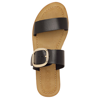 Roc Boots Ringo Black Natural Leather Sandals