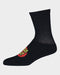 Santa Cruz Junior Youth Classic Dot Mid Socks Black 4 Pairs