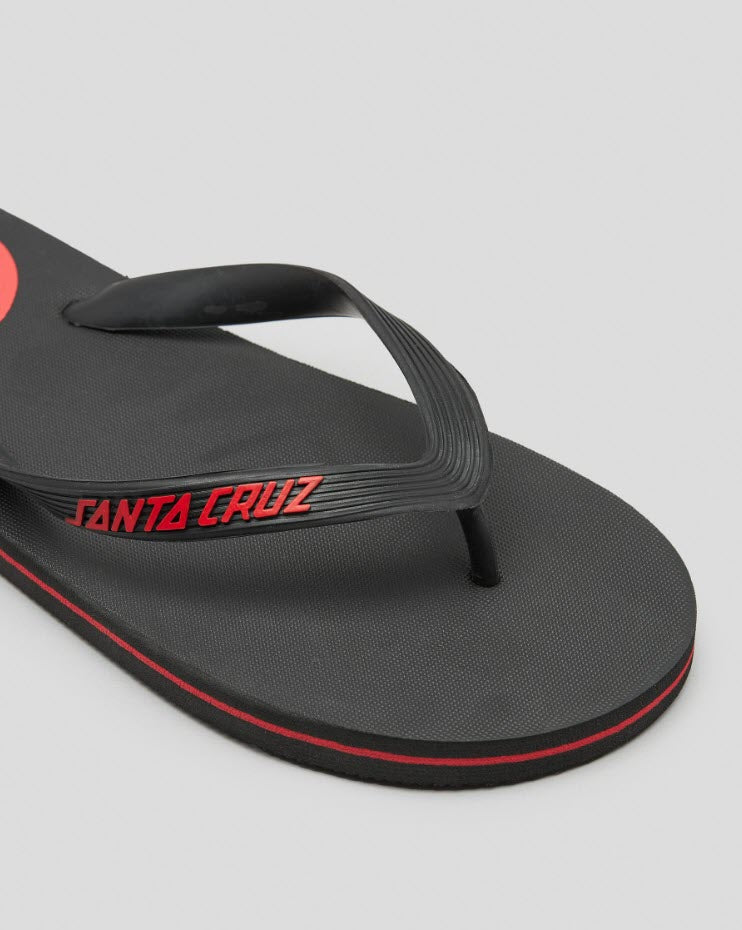 Santa Cruz Classic Dot Black Thongs
