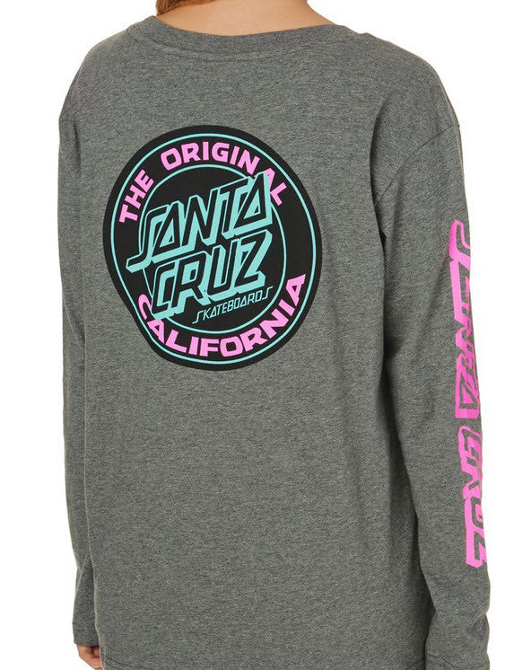 Santa Cruz Cali Dot LS Tee Grey Heat  Famous Rock Shop  Newcastle 2300 NSW  Australia