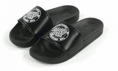 Santa Cruz OG Dot Youth Slides Black SC-YYC8164