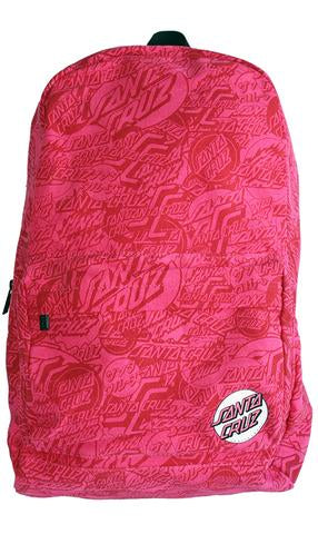 Santa Cruz Rouge Pink On Repeat Backpack-Youth SC-YAD7063 Santa Cruz Rouge Pink On Repeat Backpack-Youth Famous Rock Shop Newcastle 2300 NSW Australia