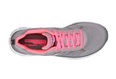 Skechers Flex Appeal Obvious Choice Light Grey Coral Memory Foam Famous Rock Shop. 517 Hunter Street Newcastle, 2300 NSW Australia