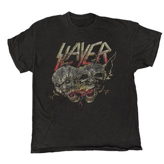 Slayer - Demon Melt - Black Vintage Wash Unisex T-Shirt