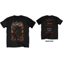 Slayer Unisex Tee Hellthrone 21-06-18 Iceland Event Back Print Ex Tour