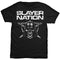 Slayer Men's Tee: Slayer Nation T-shirt is FRUIT OF THE LOOM SLAYTEE21MB An official licensed men's cotton Tee featuring the Slayer 'Slayer Nation' design motif Famous Rock Shop Newcastle 2300 NSW Australia