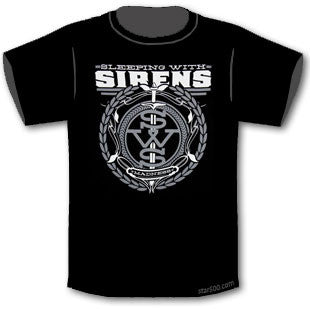 Sleeping With Sirens - Grey Crest T Shirt Famous Rock Shop. 517 Hunter Street Newcastle, 2300 NSW