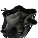 Stitch & Hide Olivia Leather Black Bucket Bag