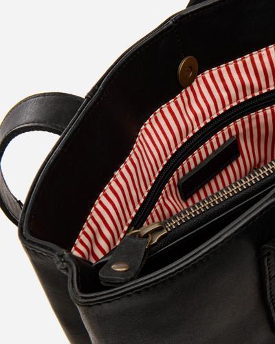 Stitch & Hide Isabelle Black Leather Bag
