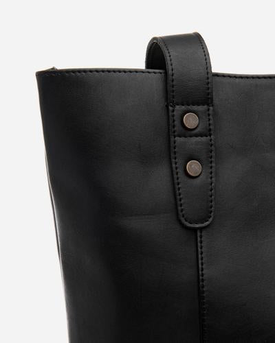 Stitch & Hide Isabelle Black Leather Bag