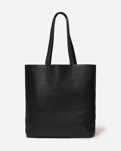 Stitch & Hide Georgia Leather Tote Bag Black