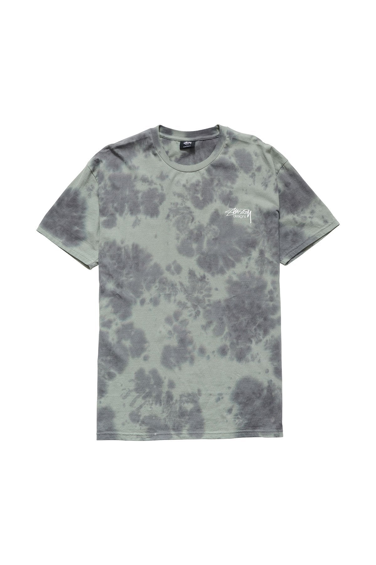 Stussy Designs Tie Dye Tee Bottle Green