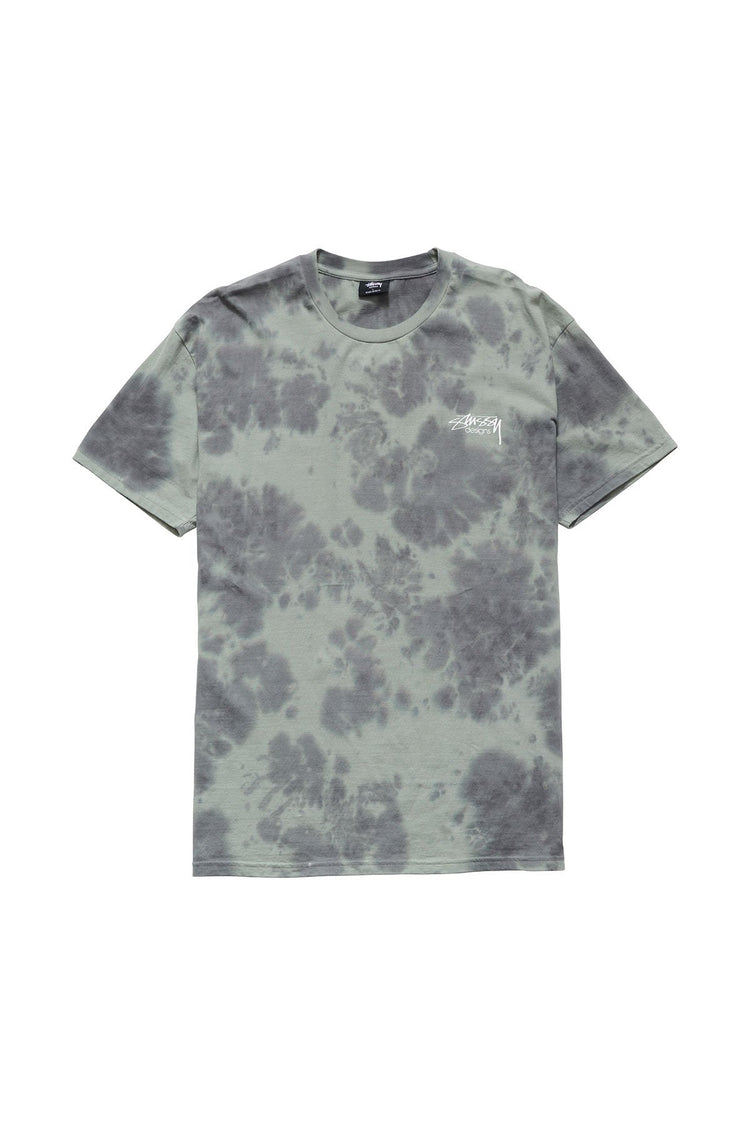Stussy Designs Tie Dye Tee Bottle Green