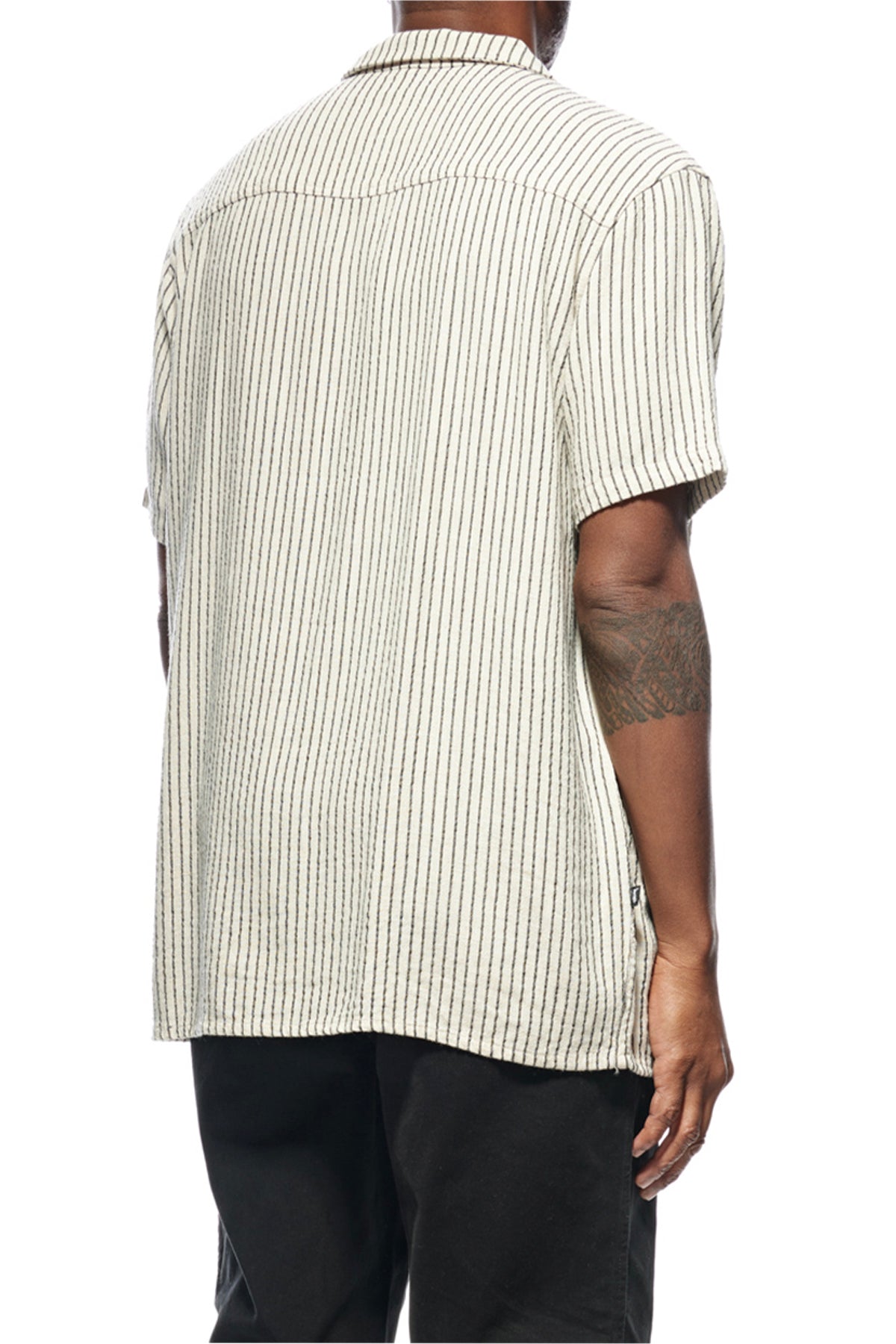 Stussy Linen Shirt Natural Black