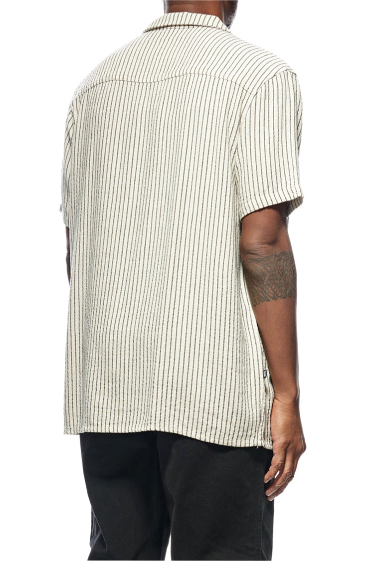 Stussy Linen Shirt Natural Black