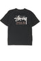 Stussy Stock Relaxed Tee Black ST102004 Famous Rock Shop Newcastle, 2300 NSW. Australia. 2