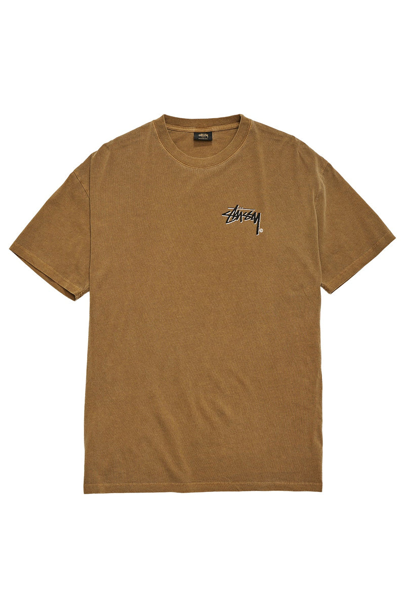 Stussy Shadow Stock Short Sleeve Tee Pigment Tobacco