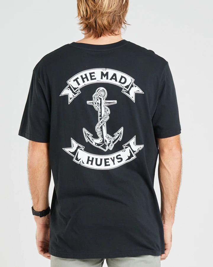 The Mad Huey's Anchor SS Tee Black H222M01004