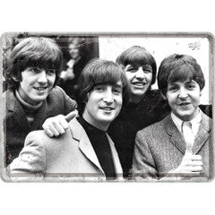 The Beatles Happy Metal Card Famousrockshop