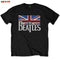 The Beatles Kids Tee Logo & Vintage Flag Famousrockshop