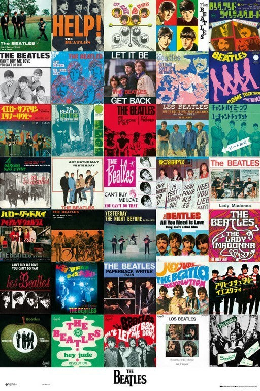 The Beatles Singles Poster