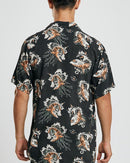 The Mad Hueys Earn Your Stripes SS Woven Shirt Vintage Black