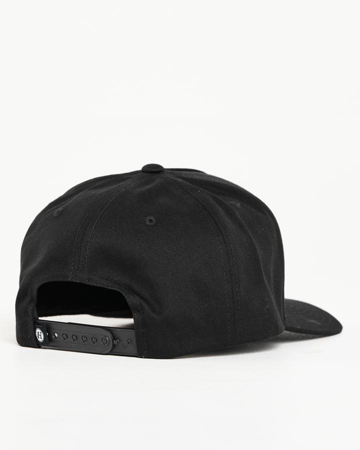 The Mad Hueys Flying H Twill Snapback Black OSFM.