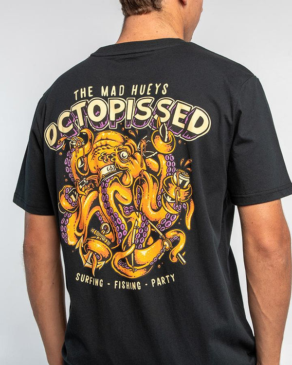 The Mad Hueys Octopissed II Short Sleeve Tee Black – Famous Rock Shop