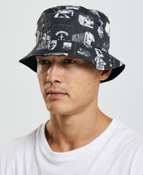 The Mad Hueys Smokin Bear Bucket Hat OSFM