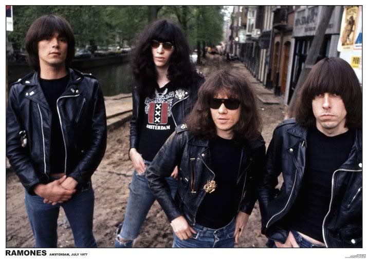 The Ramones Amsterdam 1977 Horizontal Poster