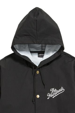 The Hundreds Forever Slant Hooded Coach's Jacket Jet Black