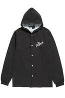 The Hundreds Forever Slant Hooded Coach's Jacket Jet Black